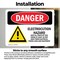 Signmission Electrocution Hazard Crane Danger Sign, Vinyl Decal, 10in W x 7in L, 2PK OS-2PACK-DS-D-710-L-1764 - alternate 3